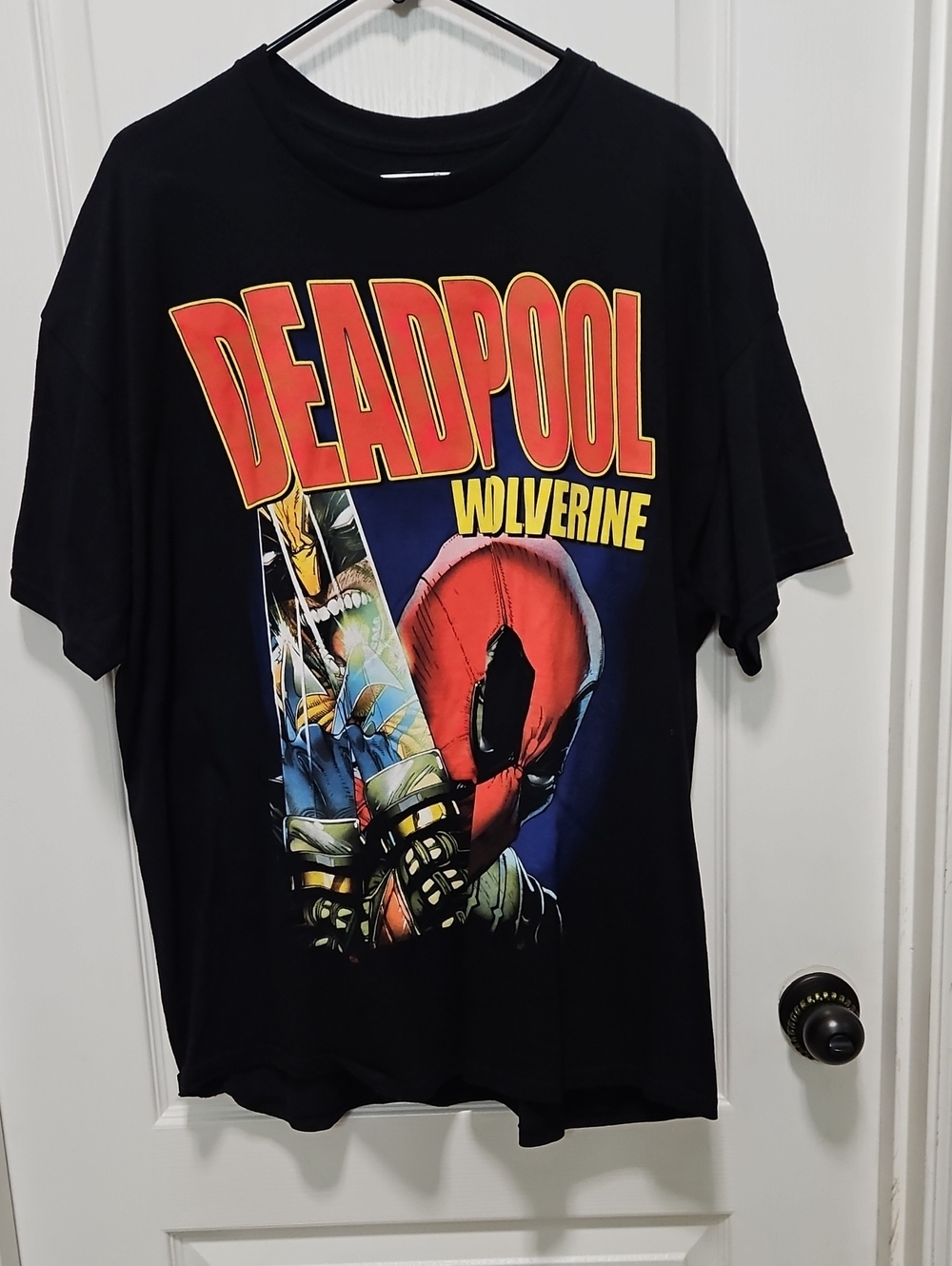 Deadpool Wolverine Graphic Tee - Black